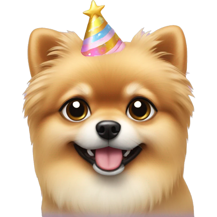 Birthday Creme Pomeranian  emoji