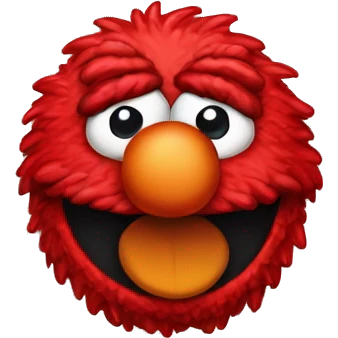 Cute Elmo head emoji
