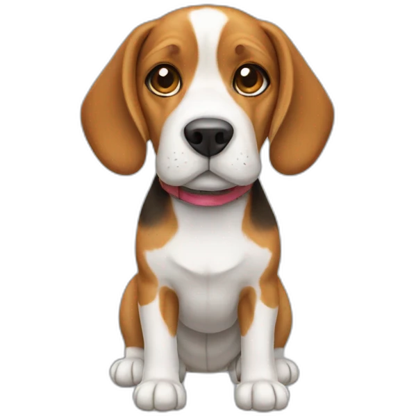 Dog Beagle full-height emoji