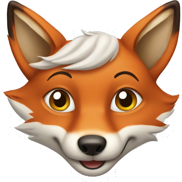 a Happy Fox, Iphone Version emoji