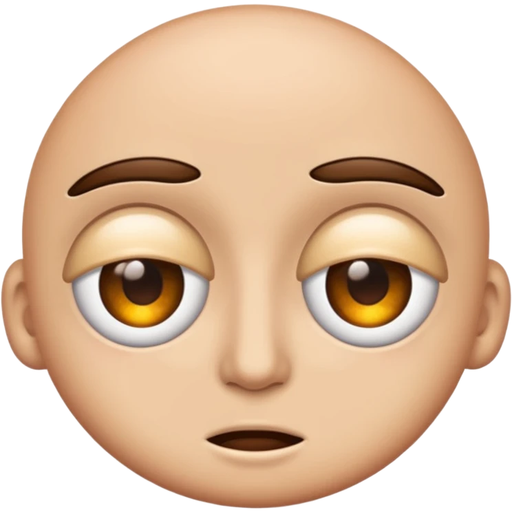 Два глаза полуприкрыты emoji
