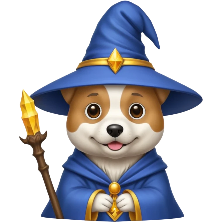 Dog wizard emoji