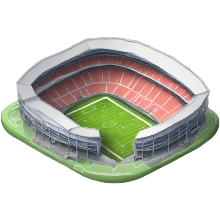 Extremely small stadium  emoji