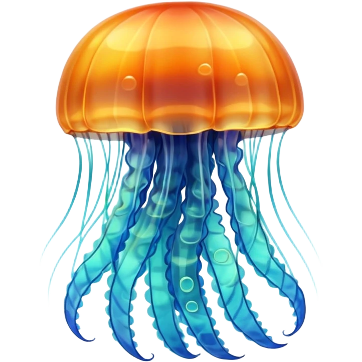 jellyfish with unique design and color emoji