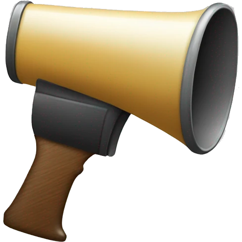 weapon-shaped megaphone emoji