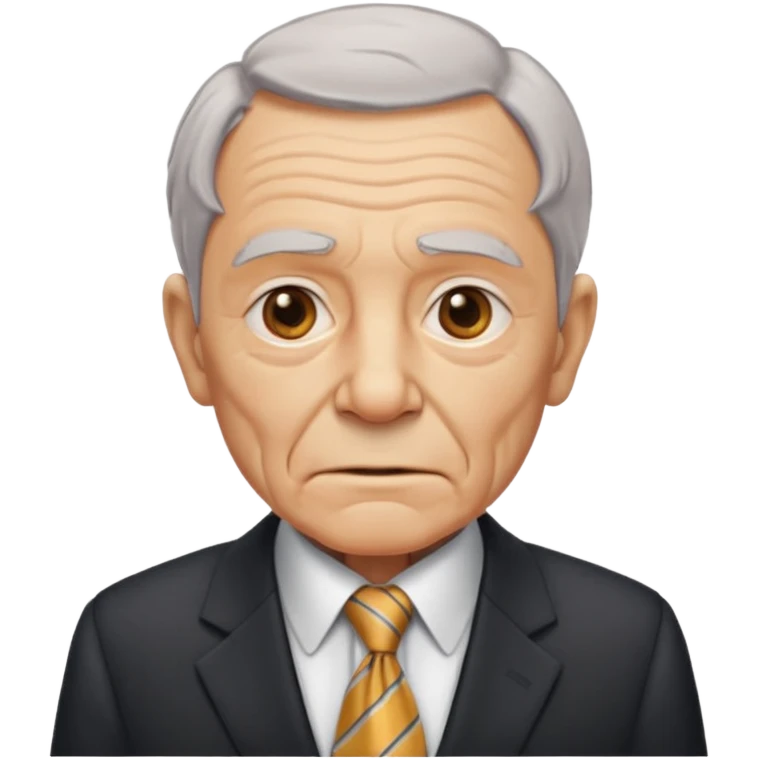 old man in suit with Necktie emoji