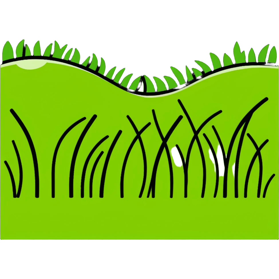 Doodle cutting grass emoji