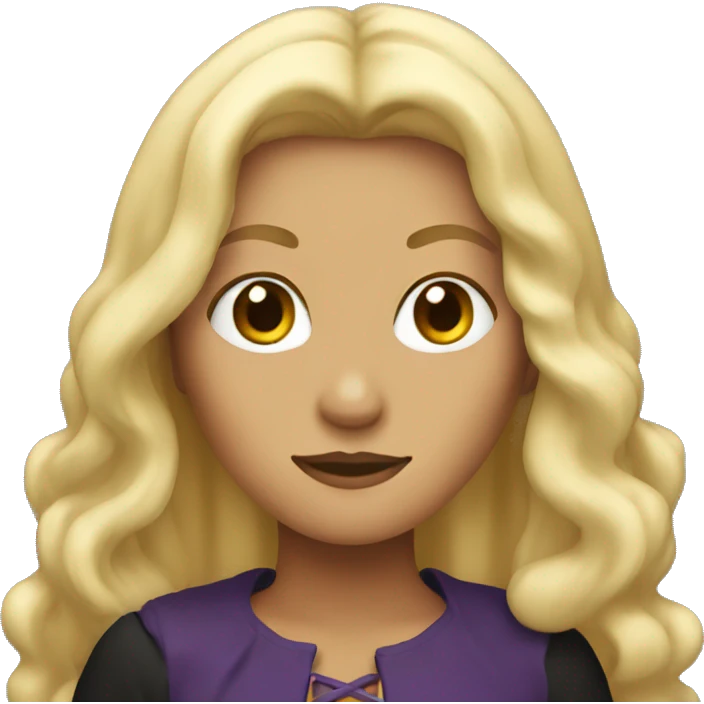 witch with blonde hair emoji