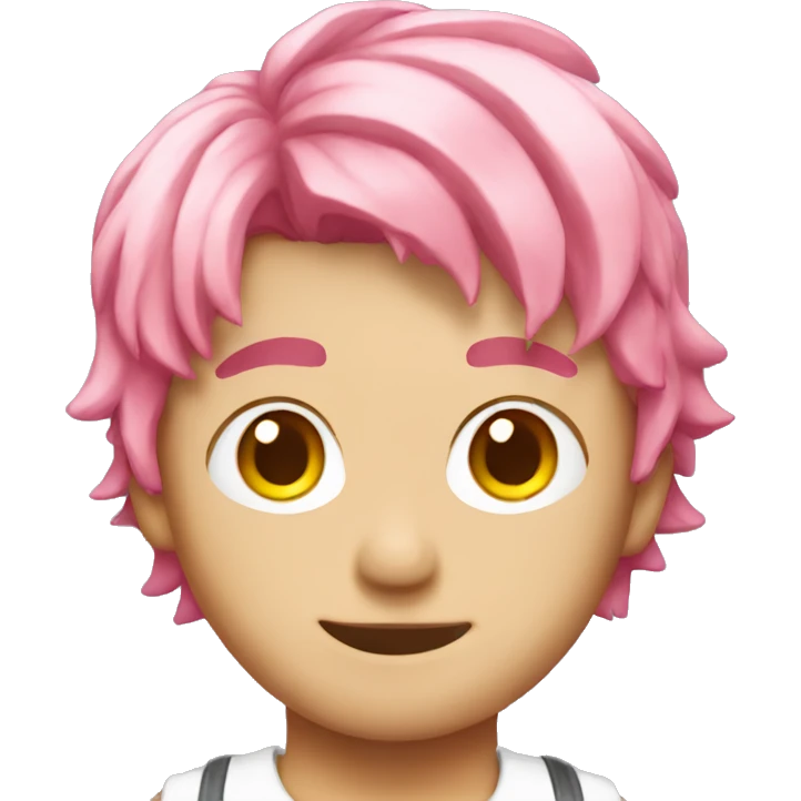 Sunghoon with pink hair  emoji