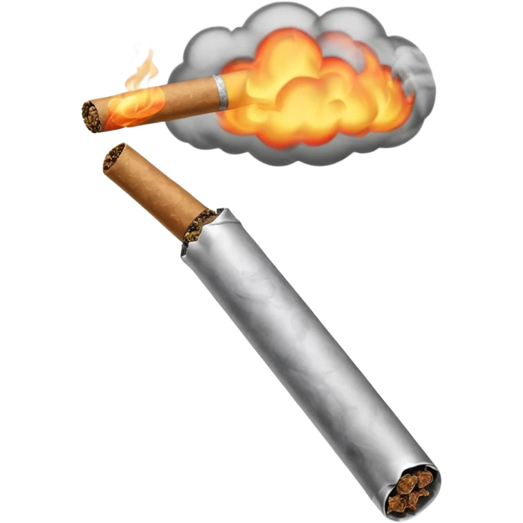 A pre roll blunt lit  emoji
