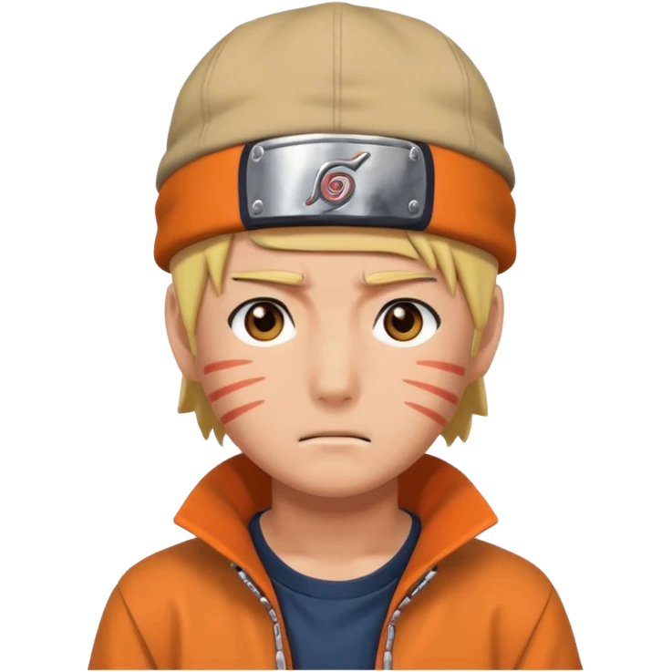 Naruto with hat  emoji