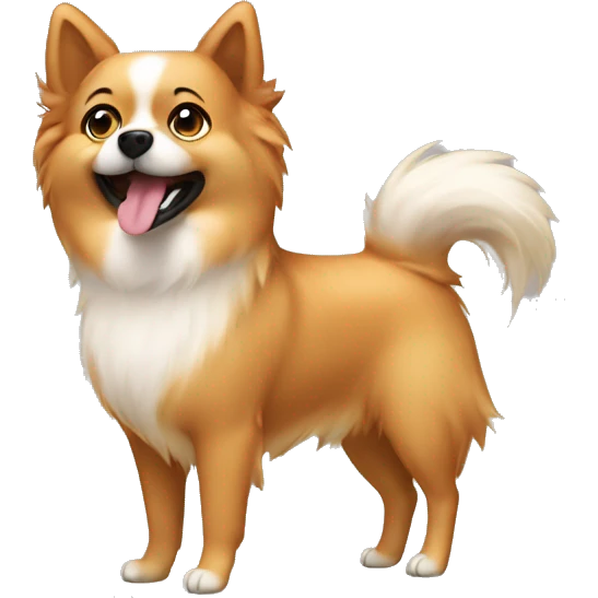 Spitz dog girl emoji