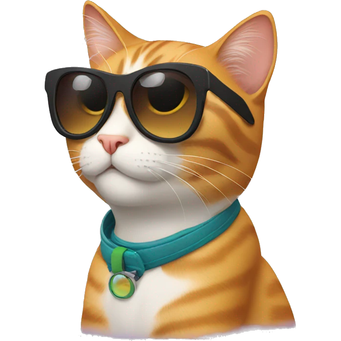 Cat with sunglasses emoji
