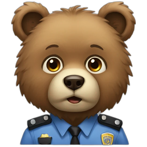 bear police emoji