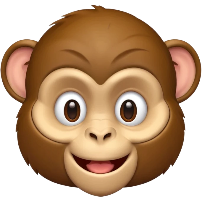 Monkey happy emoji