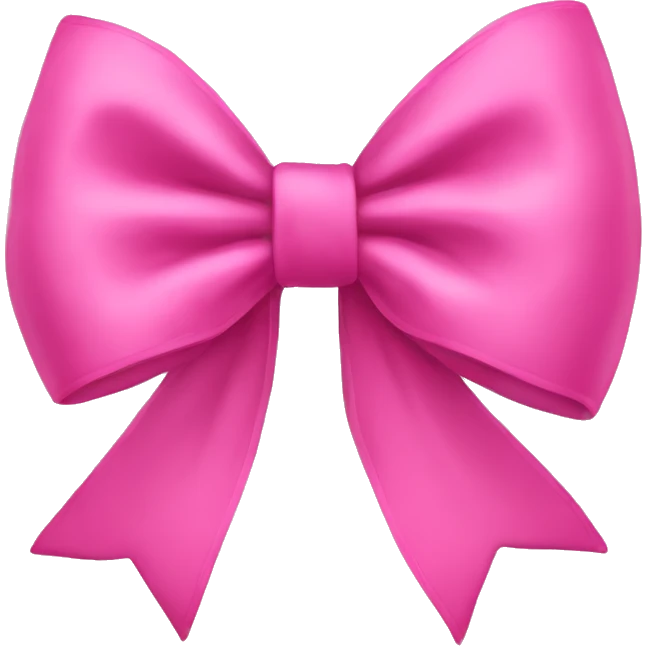 Pink bow emoji