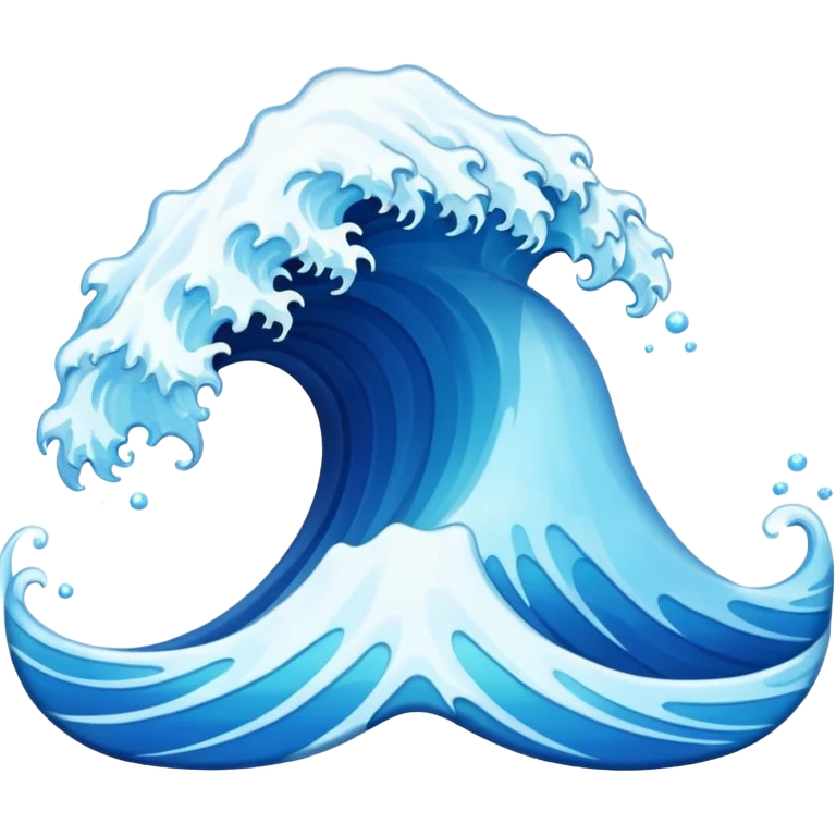 Wave  emoji