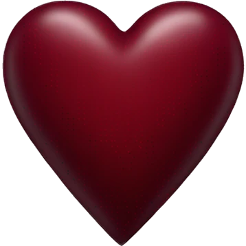 dark red heart emoji