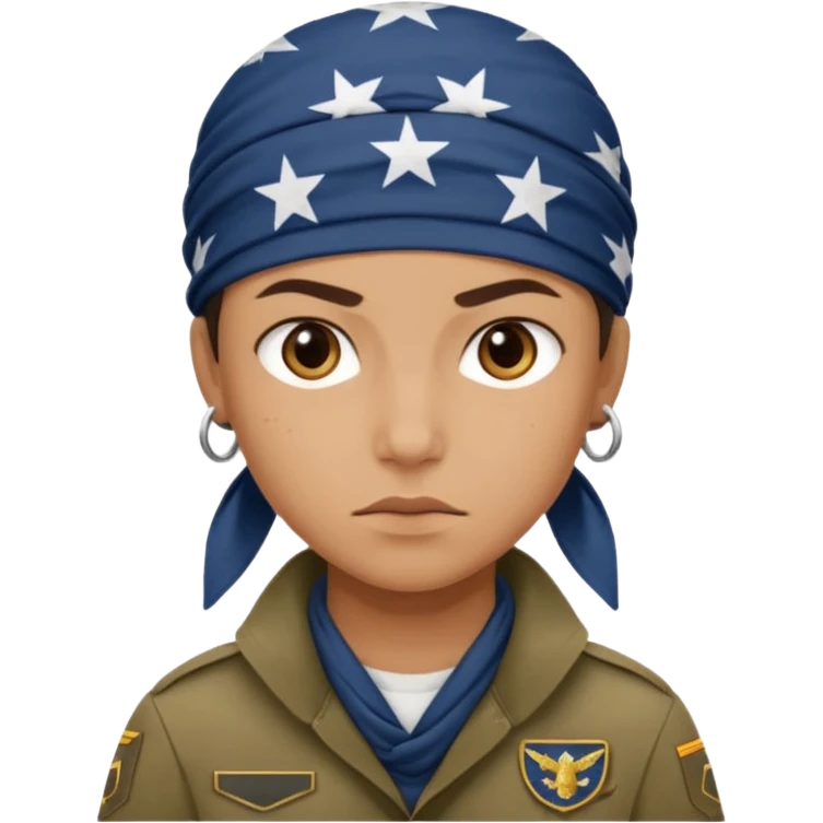 uniformed with bandanna emoji