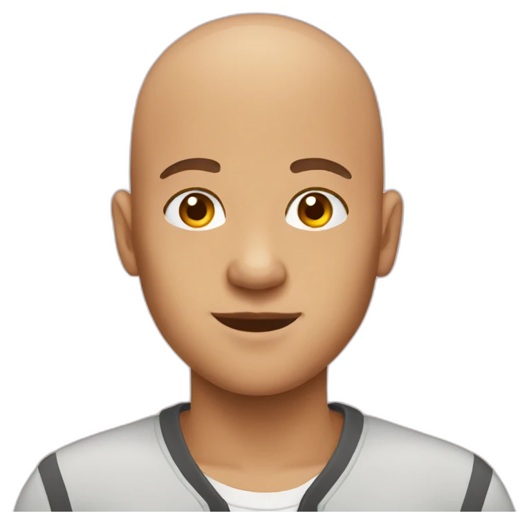 bald teenager emoji