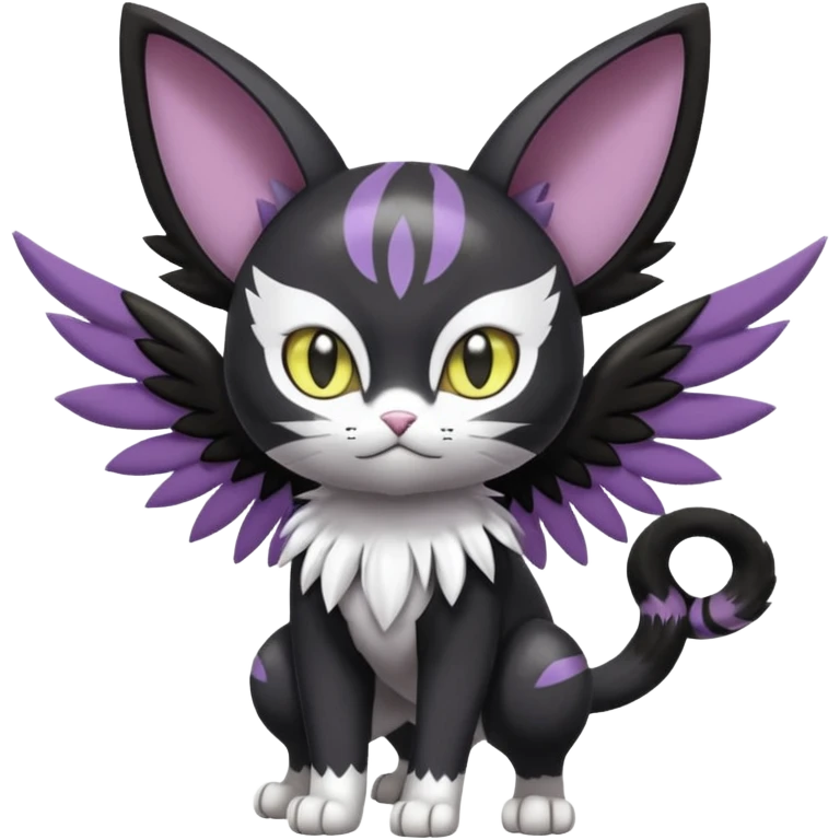 Meloetta-Purrloin-Gatomon-Trico-Pokémon-Digimon-Fakémon-fusion-hybrid-creature emoji