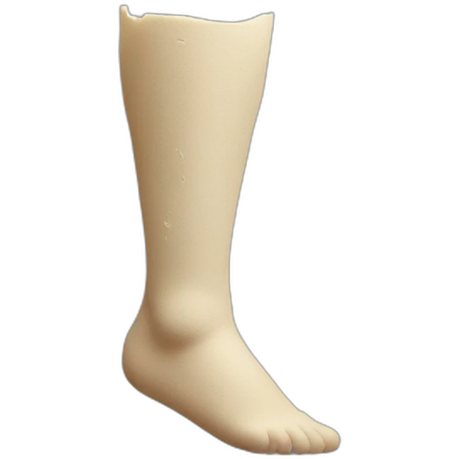 Plaster on leg emoji