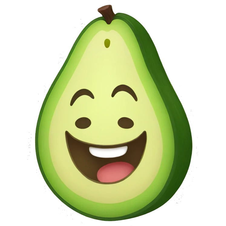 happy avocado emoji