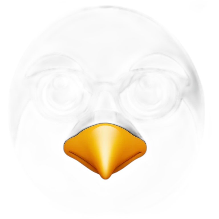 penguin face with sunglasses on emoji