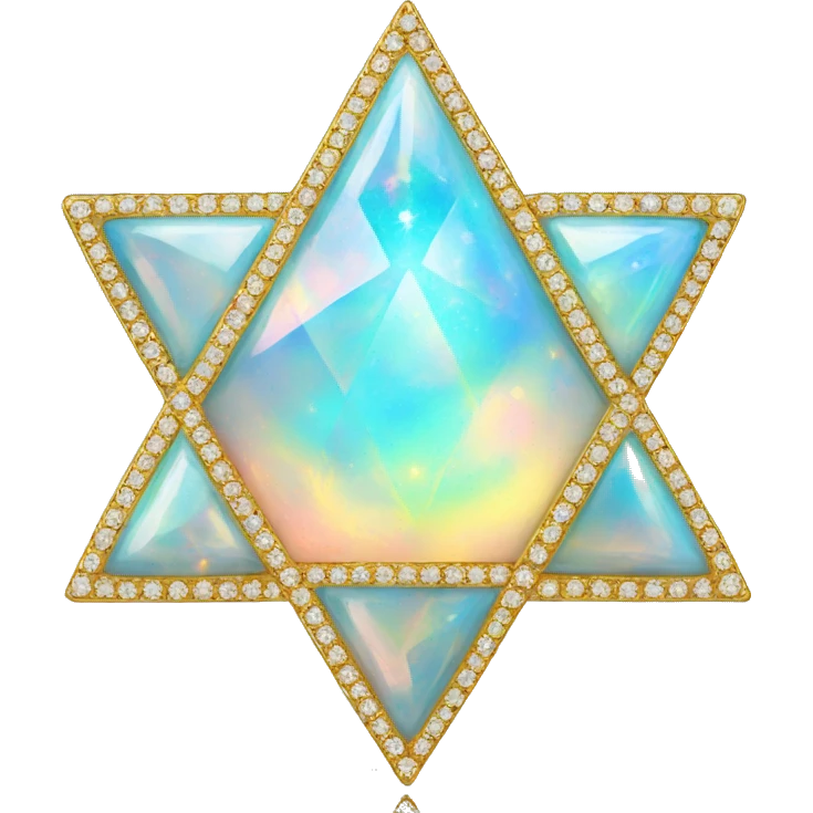 Opal star of David emoji