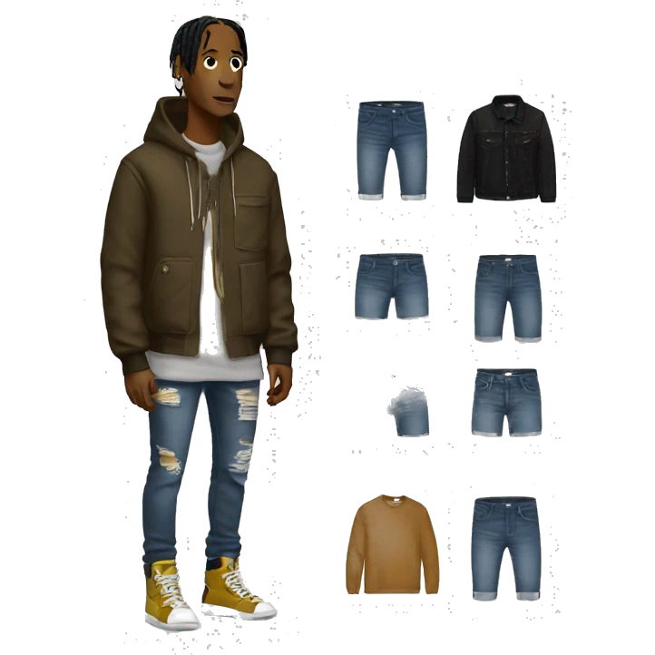 Travis Scott buying clothes  emoji