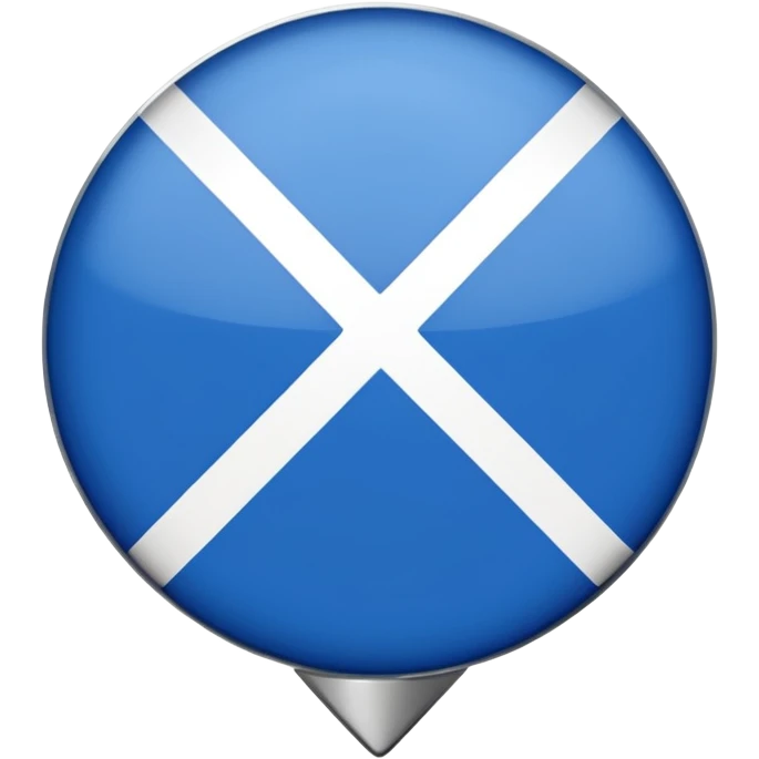 blue scotish pin for map emoji
