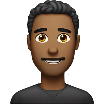 Guy with a sharp jawline emoji