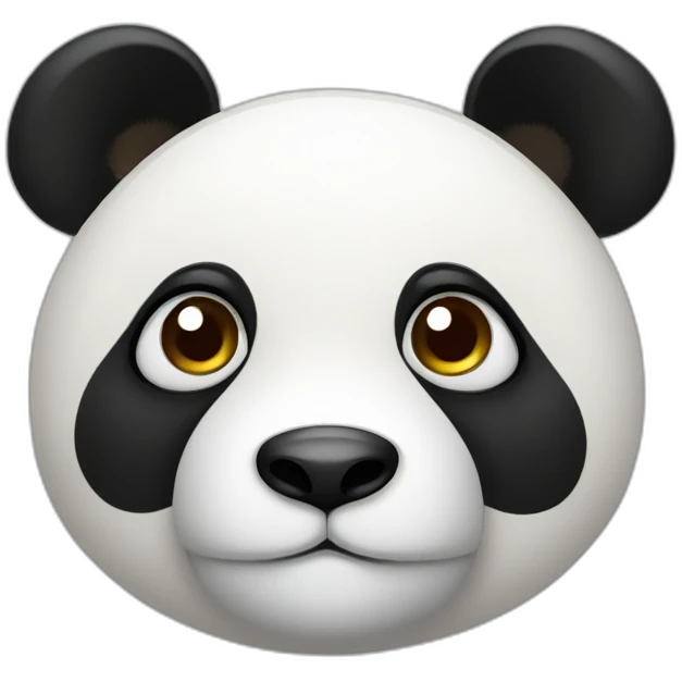 Panda with cute eyes  emoji