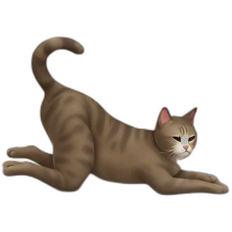 cat yoga emoji