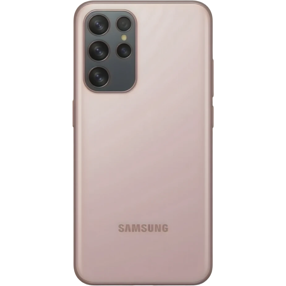 Un Samsung Galaxy celular de color Rosa más claro con 7 pulgadas y 5 Cámara. emoji