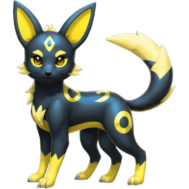 Umbreon-Zeraora-Fakémon-hybrid-creature (full body)  emoji