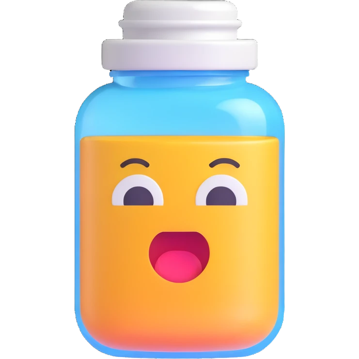 A pill bottle emoji. emoji