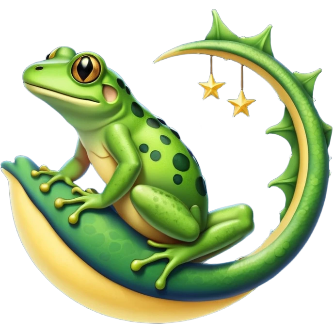 🐸🌙🌙🐉 emoji
