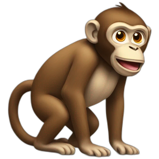 Pooping monkey emoji