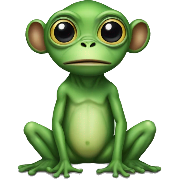 Frog alien monkey emoji emoji