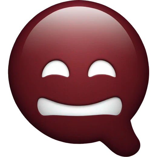 Dark red speech balloon  emoji