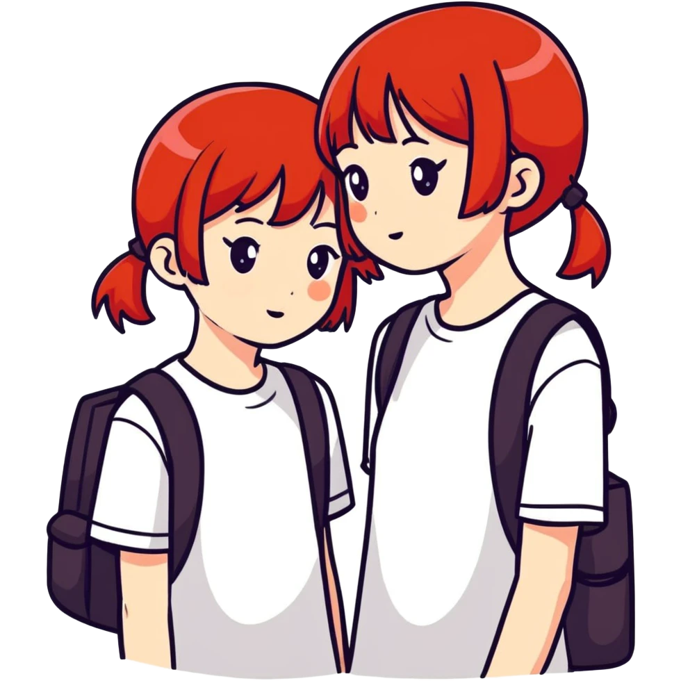 Two red head girls emoji