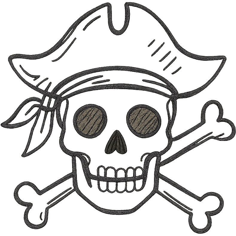 Pirates of the Caribbean inspired icon emoji