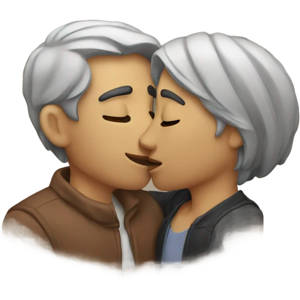 Two people kissing emoji