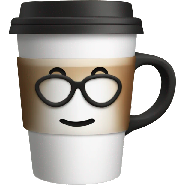 coffee with “nana” written on cup holder emoji