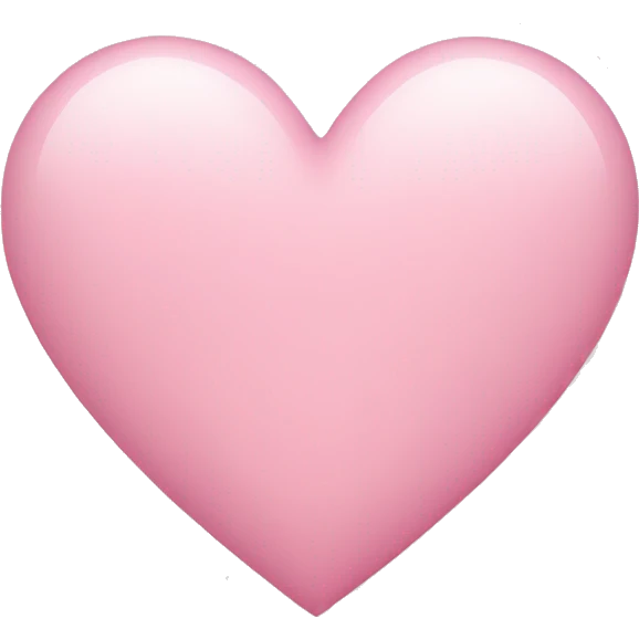 light pink heart emoji