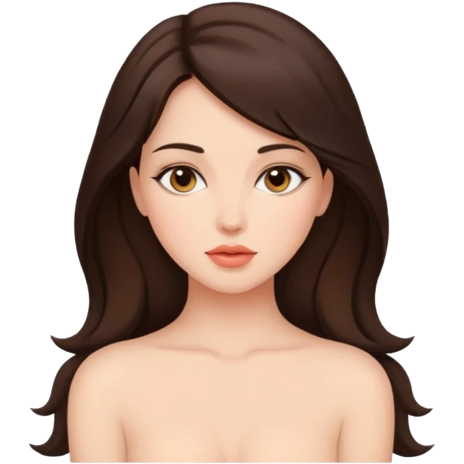 Brunette woman doggy style sex emoji