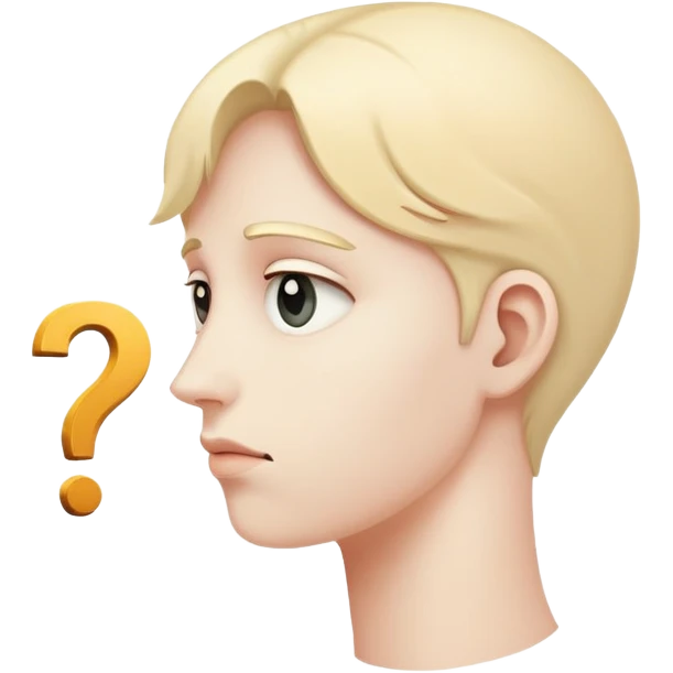 thinking face with a question mark emoji