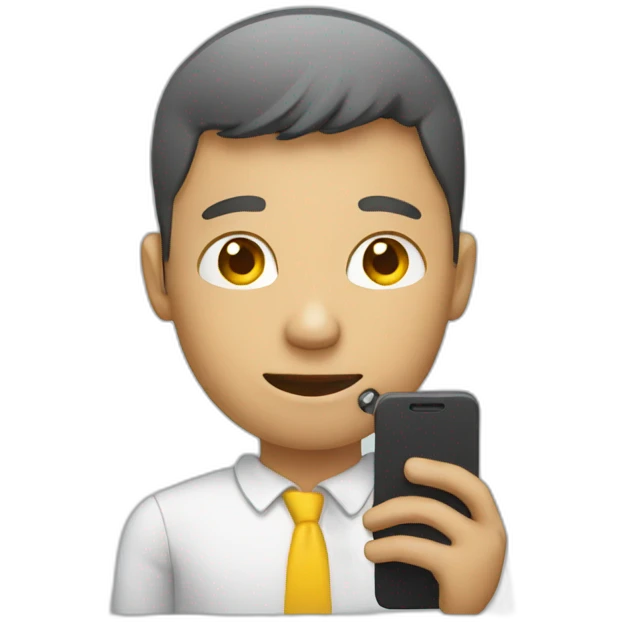 human with phone emoji