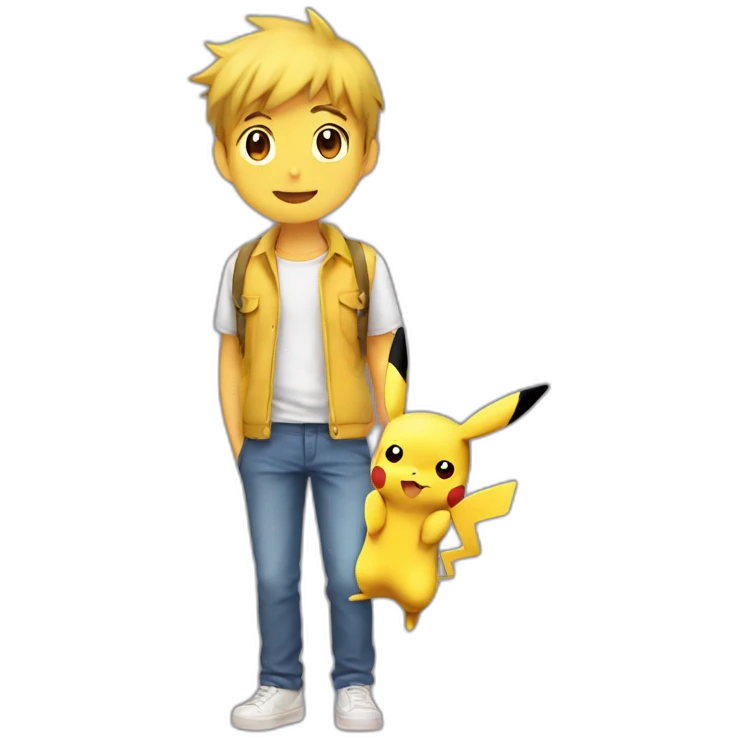 Pikachu avec un sex masculin emoji